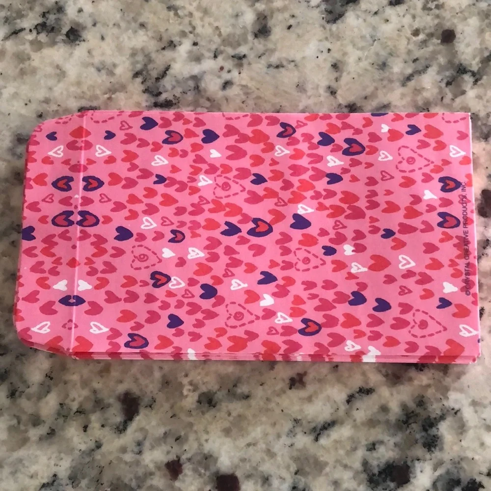 NEW LISTING!!! Mini Heart Patterned Envelopes Super Cute Mailing Crafting Gifts